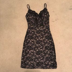 black lace dress